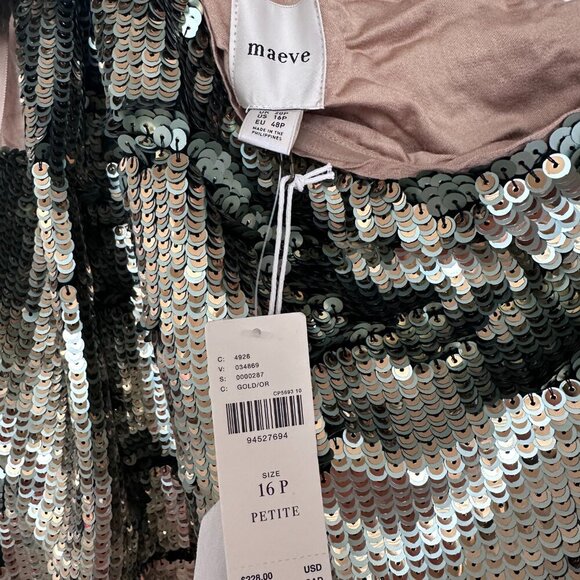 Maeve One-shoulder sequin mini dress - Picture 4 of 4